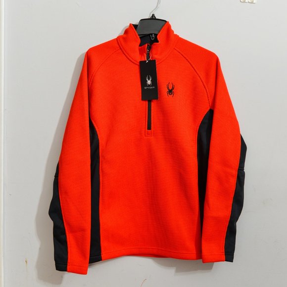 Spyder Outbound MEN Half Zip‎ Fleece RED - Picture 1 of 6